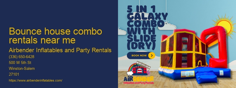 Combo bounce house rental near me