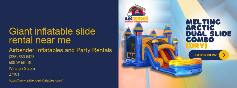 Inflatable water slide rental