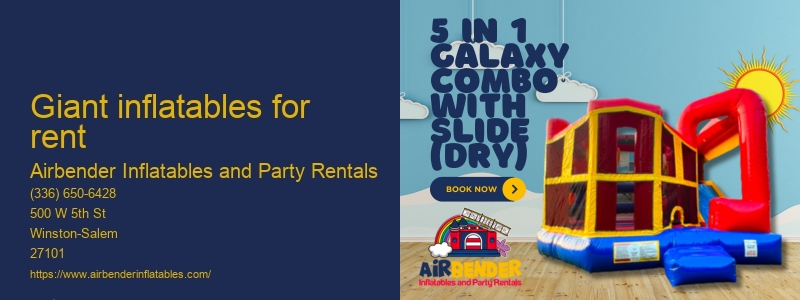 Renting inflatables for parties