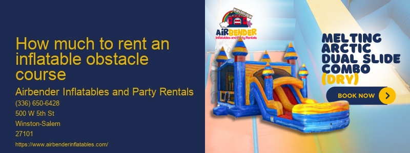 Yard inflatable bounce house