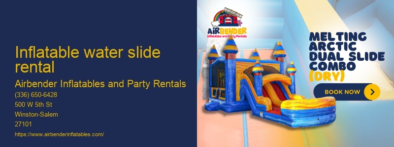 Water inflatables rental near me