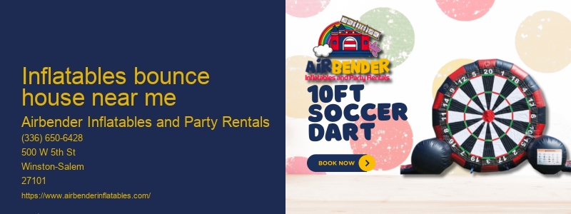 Bounce house and party rentals near me