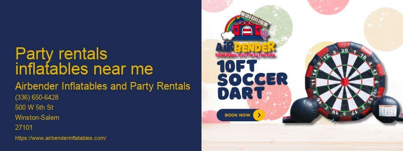 Sports inflatable rentals near me