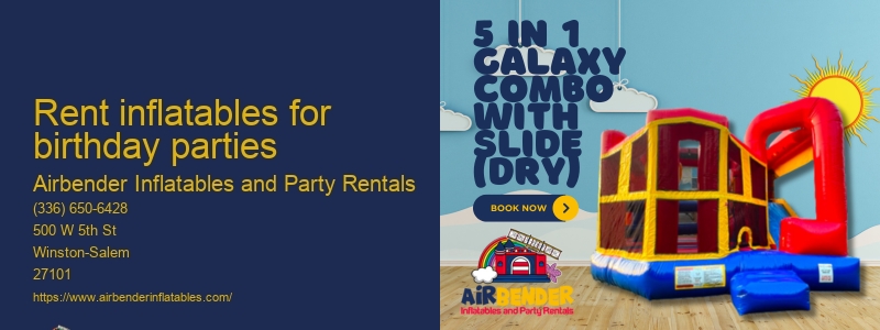 Inflatable party rentals near me